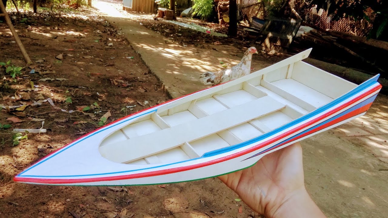 Mô hình tàu Thái, hướng dẫn làm tàu đua kiểu Thailand | Boat THAI RC