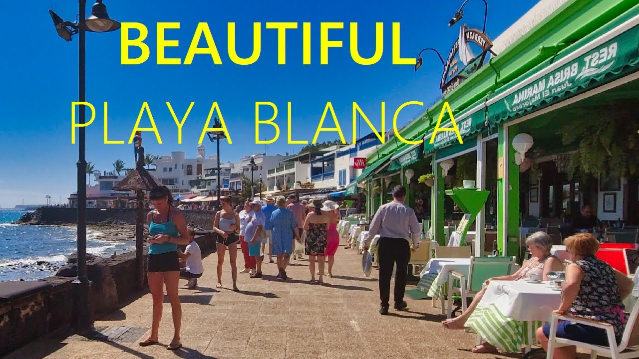 Playa BLANCA LANZAROTE Spain 2025 🇪🇸 🔴 NEW Beautiful Walking Tour in Canary Islands [4K UHD]