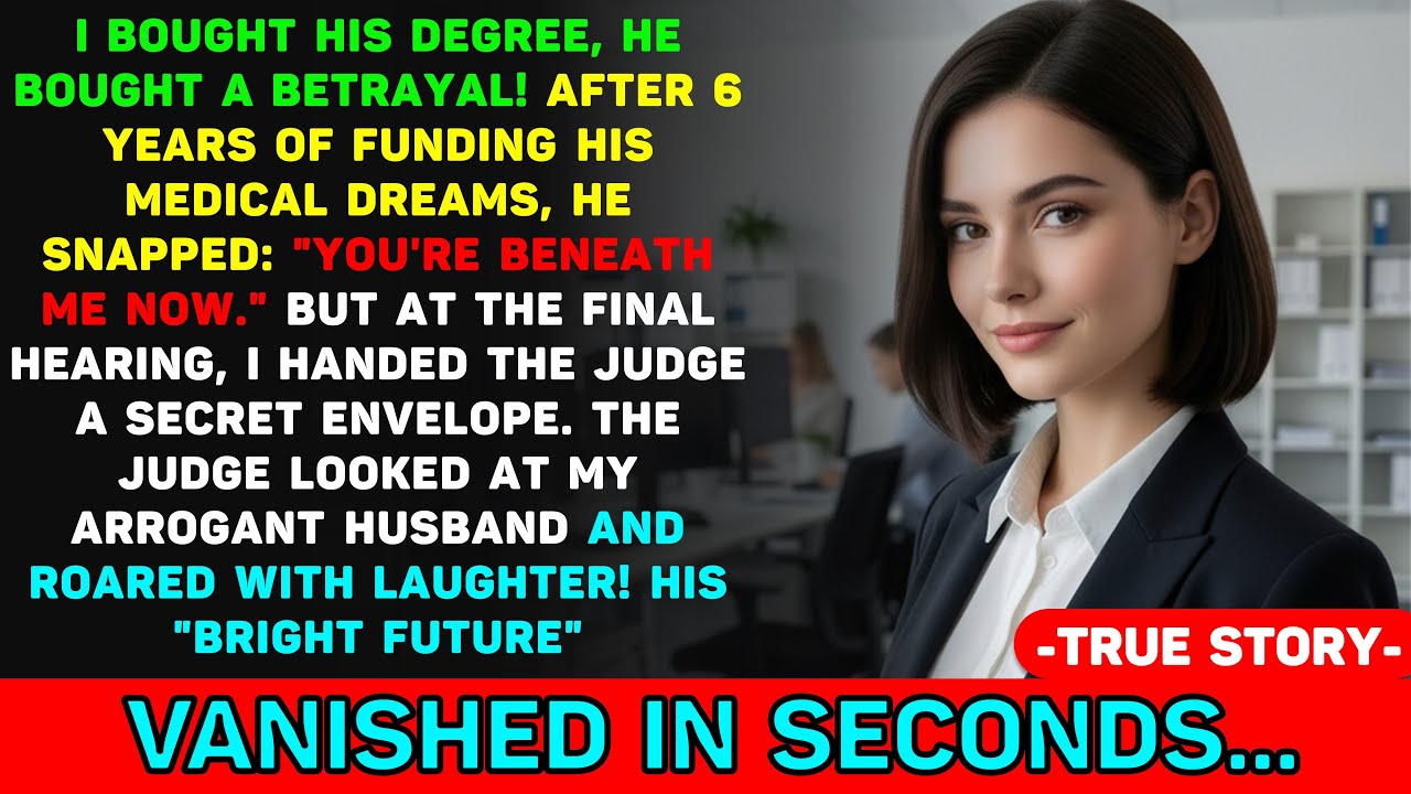 I Funded His Medical Degree for 6 Years, Then He Betrayed Me with Divorce—Until the Judge Unsealed