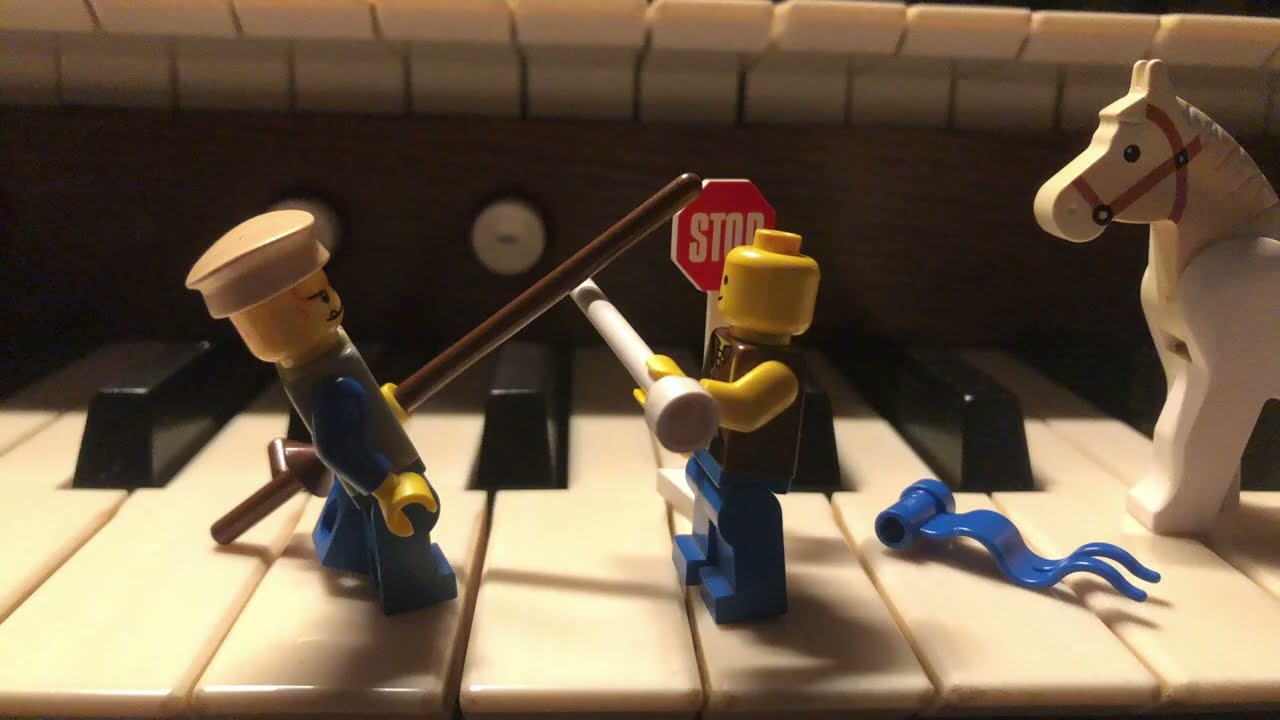 Bo&euml;llmann Lego Stop Motion - Choral Introduction from Suite Gothique (pipe organ)