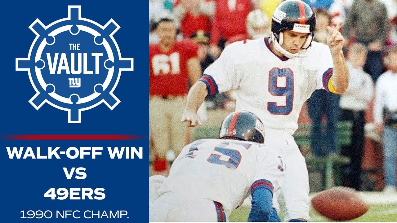 Matt Bahr Secures NFC Champ. vs. 49ers w/ Game-Winning FG (1990) | New York Giants Highlights
