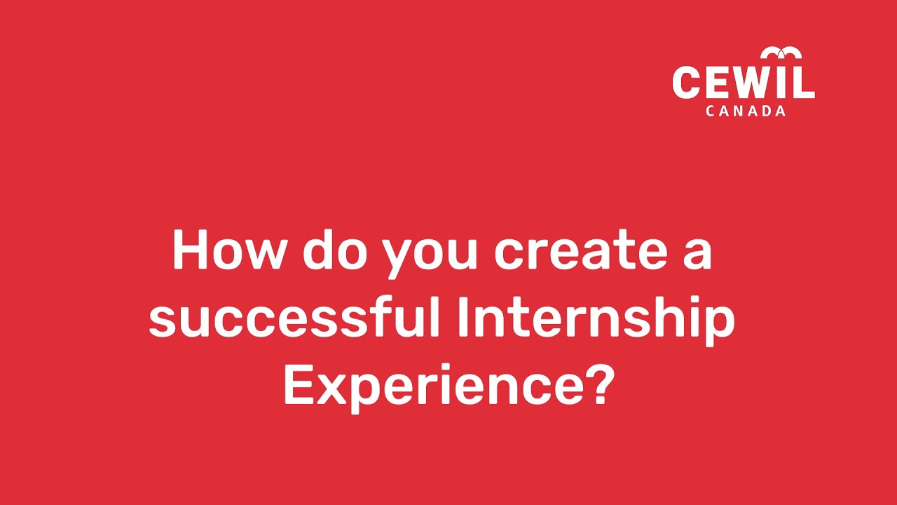 Internship - Creating a Successful Internship Experience (Onboarding/Pre-Engagement)