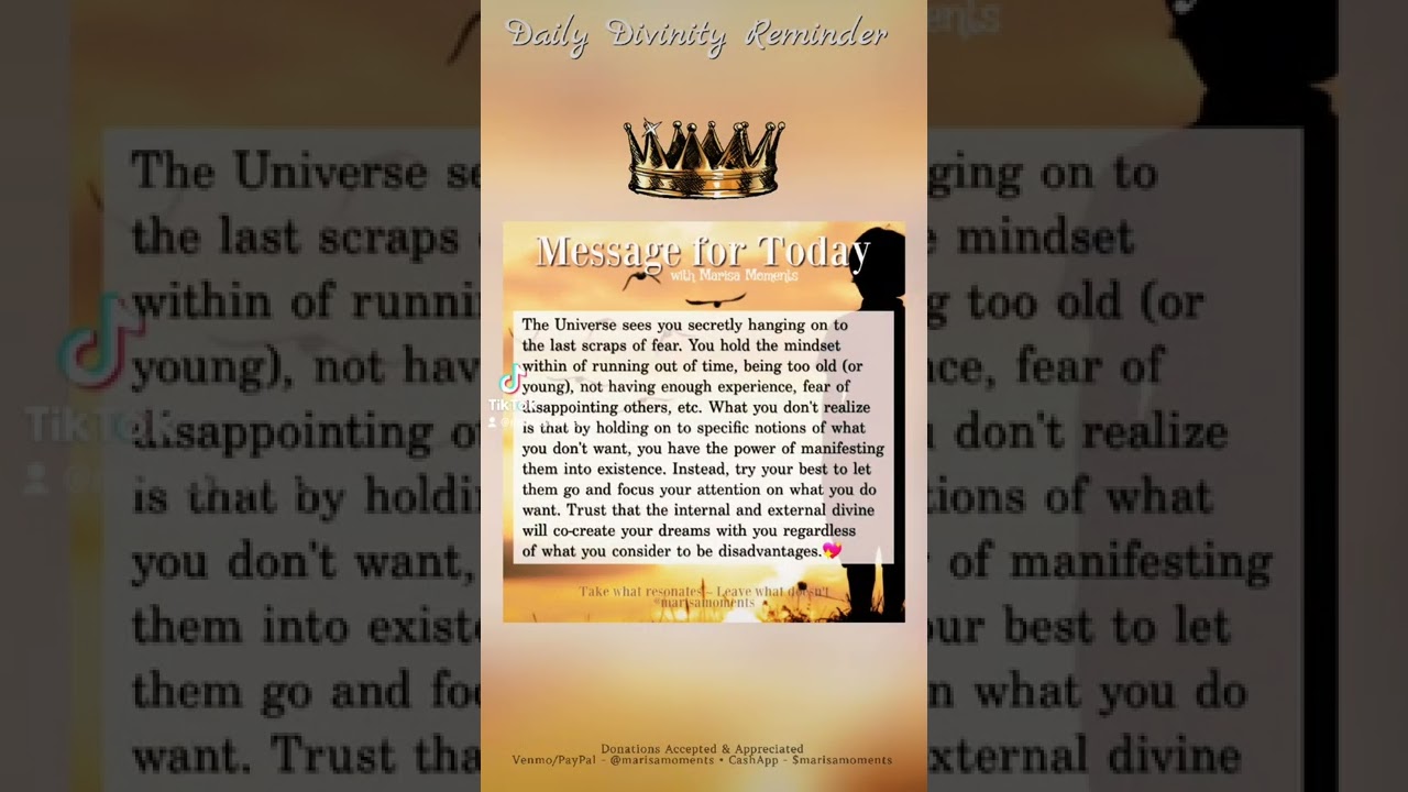 🔮Message for Today: Manifest your destiny