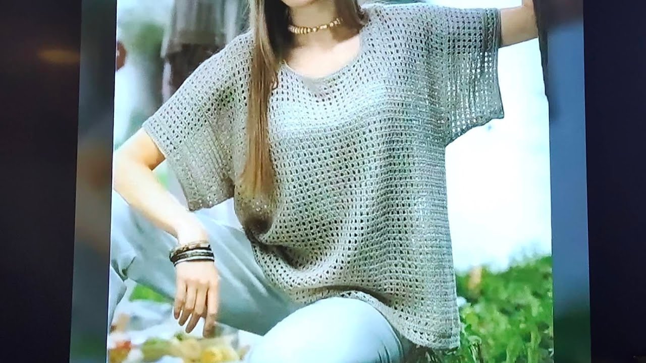 เสื้อถักโครเชต์ลายตาข่ายกับบุบผาพารวย
