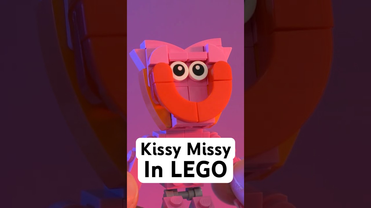 How to build Kissy Missy from Poppy Playtime in LEGO #lego #games #huggywuggy #horror