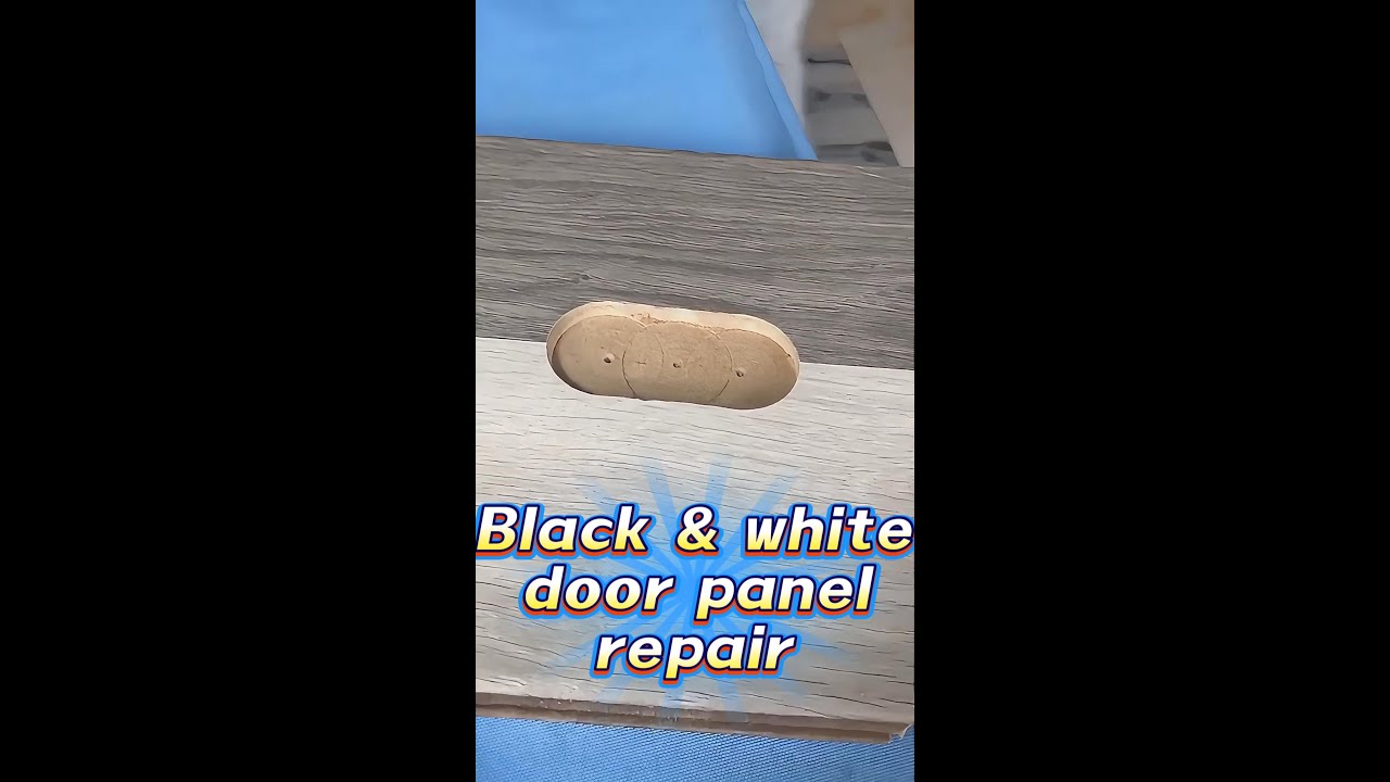 Black & White Door Panel Repair | Seamless Color Border Fix