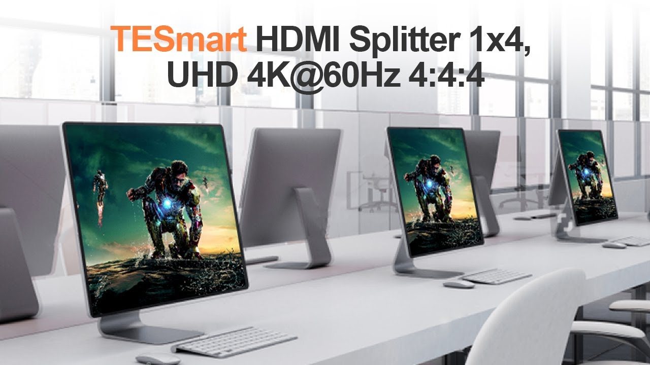 [TESmart] HDMI Splitter/ 1 in 4 Out/ UHD 4K@60Hz
