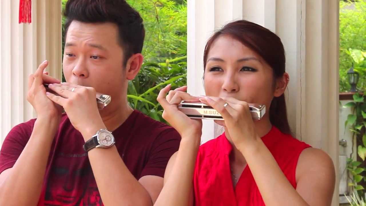 Train - Hey, Soul Sister (Aiden N Evelyn harmonica cover)