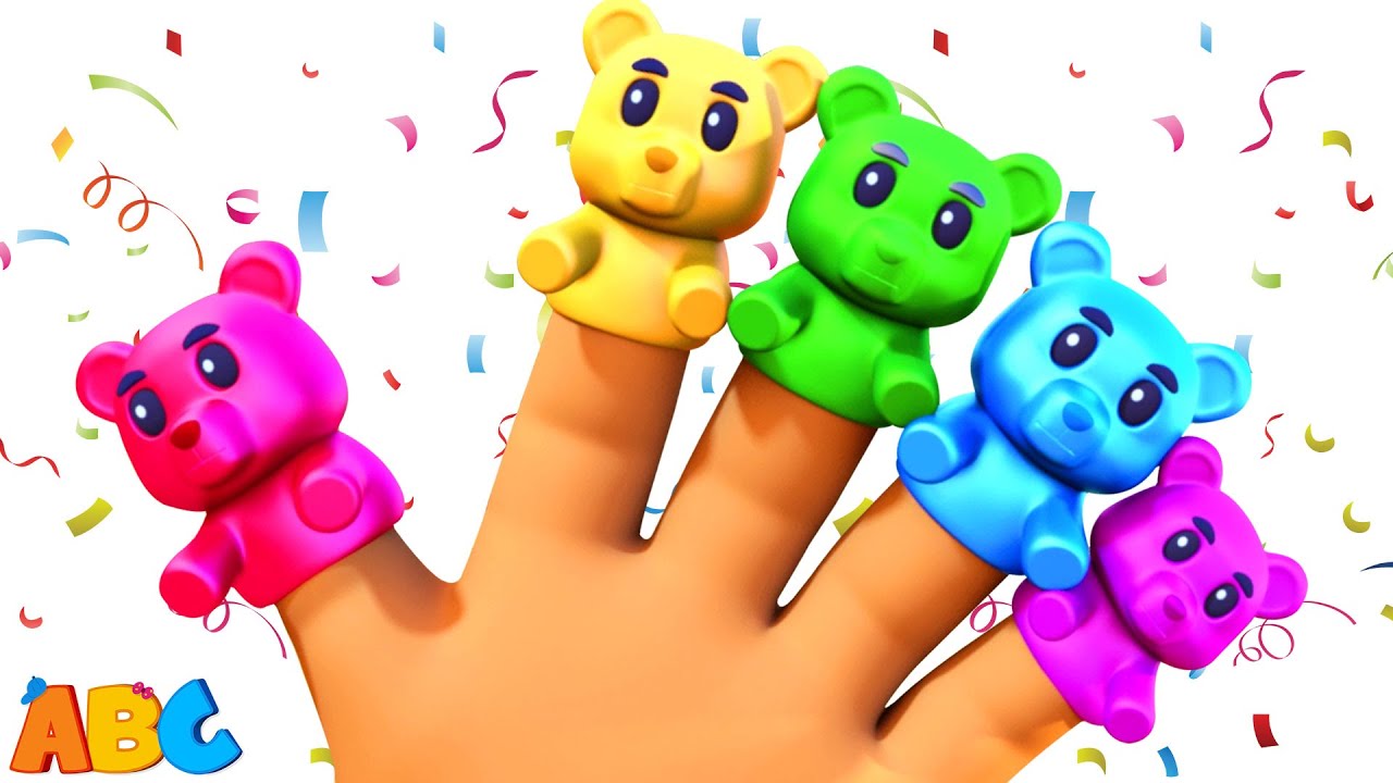 Gummy Bear Finger Family Song + More Fun Kids Song Collection By @AllBabiesChannel