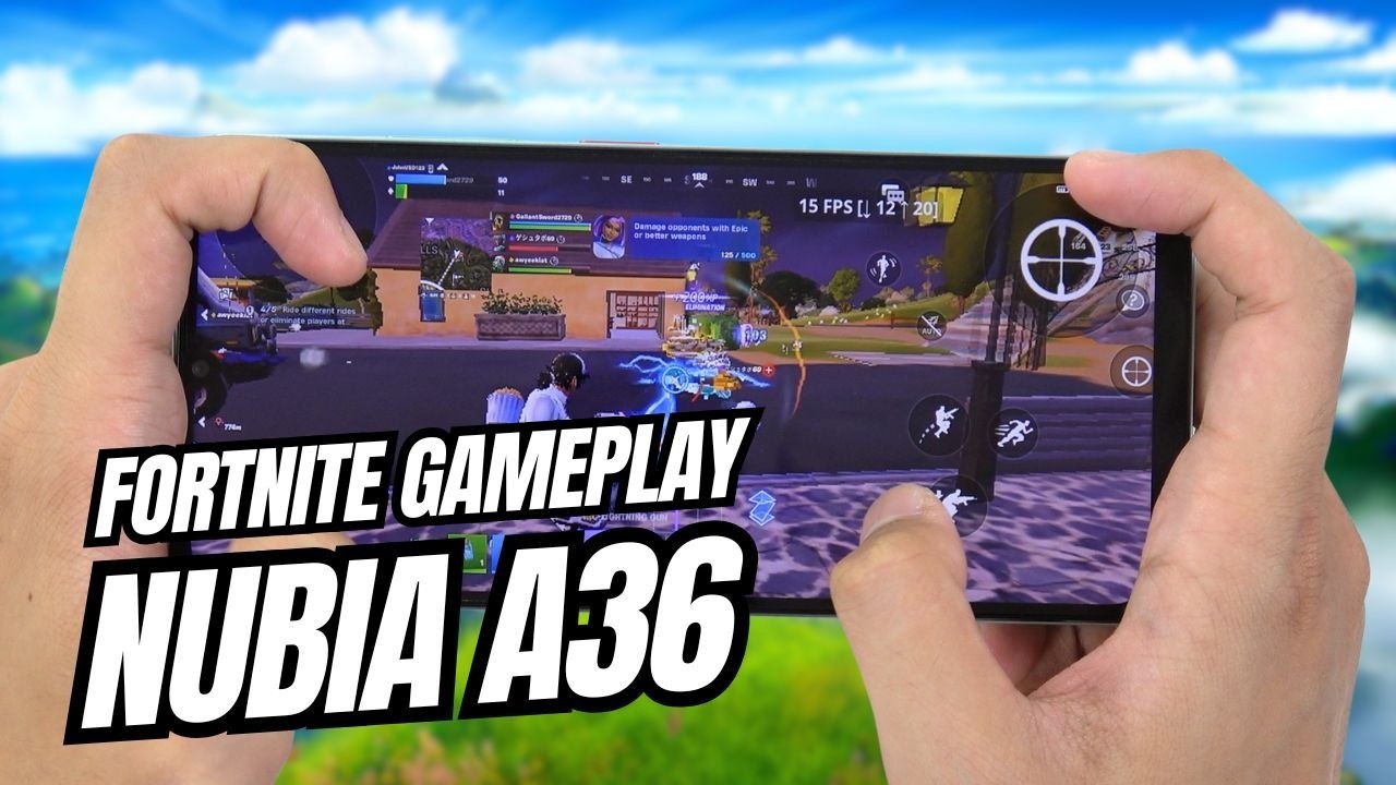 Nubia A36 Fortnite Mobile Gameplay