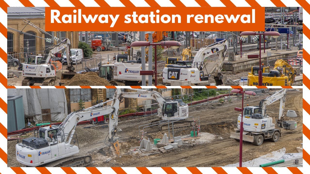 Large railway station renewal with Tralux
