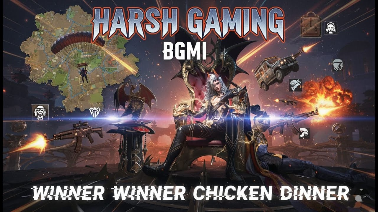 BGMI LIVE || RUSH GAMEPLAY || HaRsHGaminG