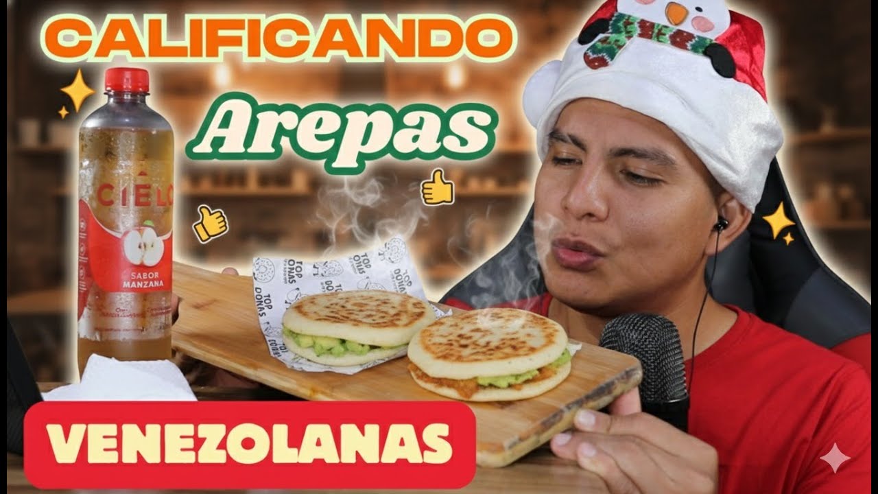 ASMR COMIENDO AREPAS VENEZOLANAS.