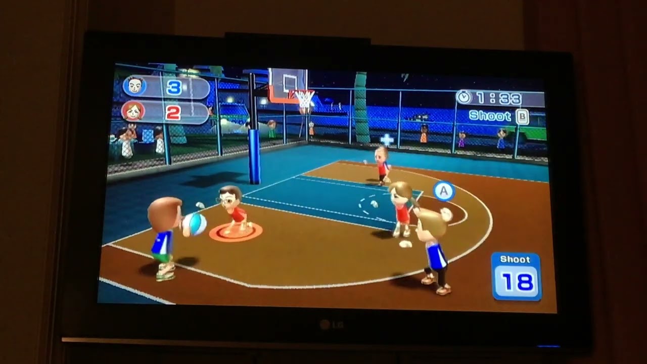 Wii Sports Resort Series: Basketball Pickup Game (Luke vs. Lucía)