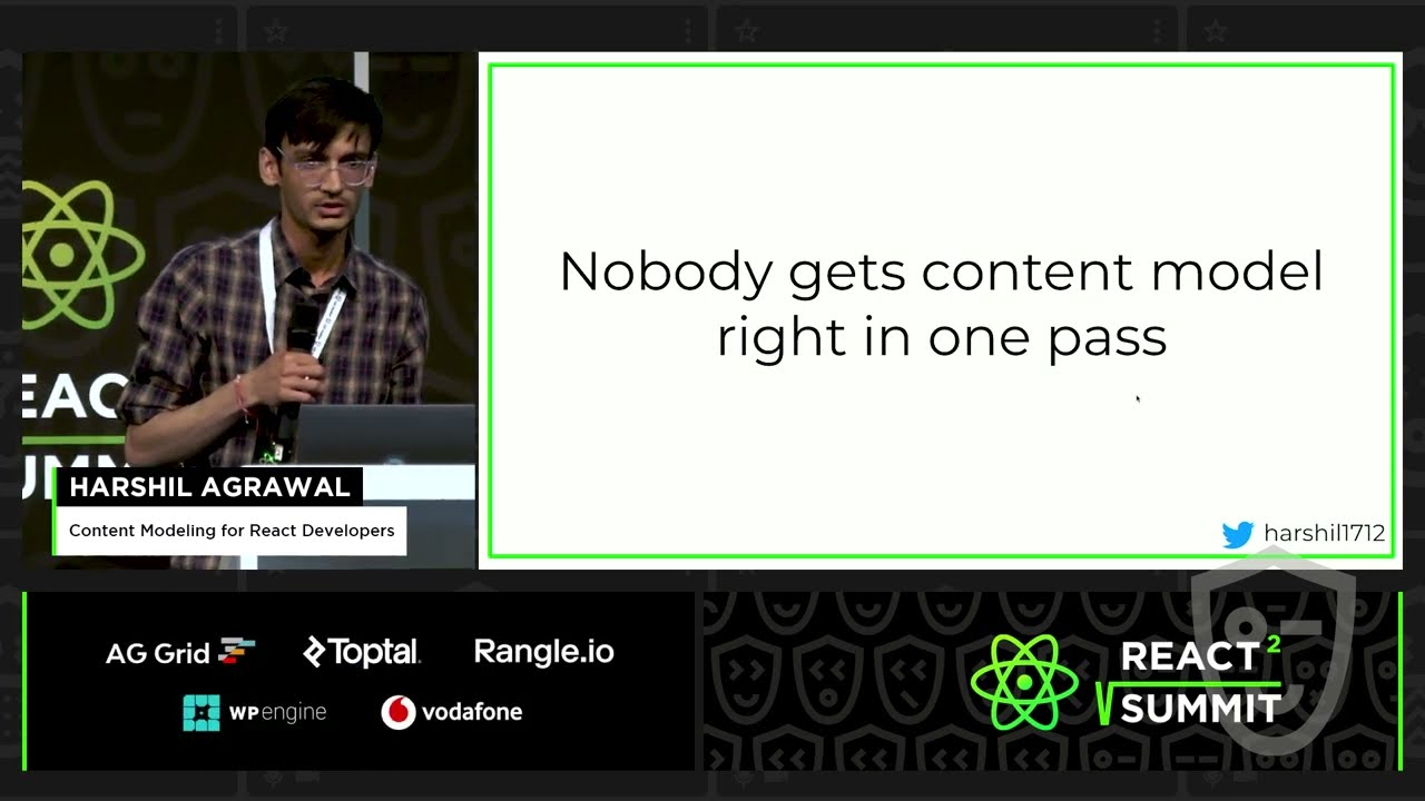 Content Modeling for React Developers &ndash; Harshil Agrawal, React Summit 2022