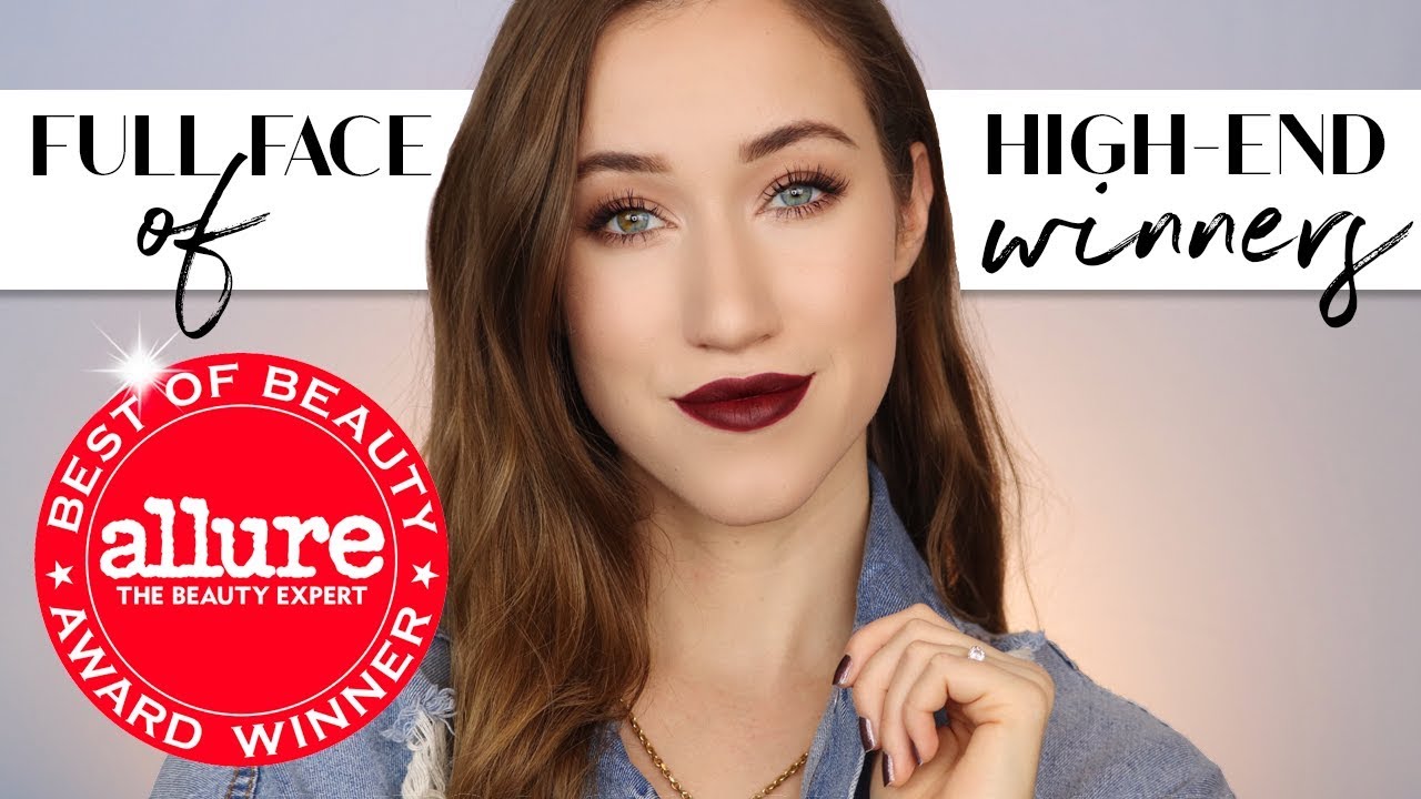 FULL FACE OF HIGH END Allure Best of Beauty Award WINNERS 2017 | ALLIE GLINES