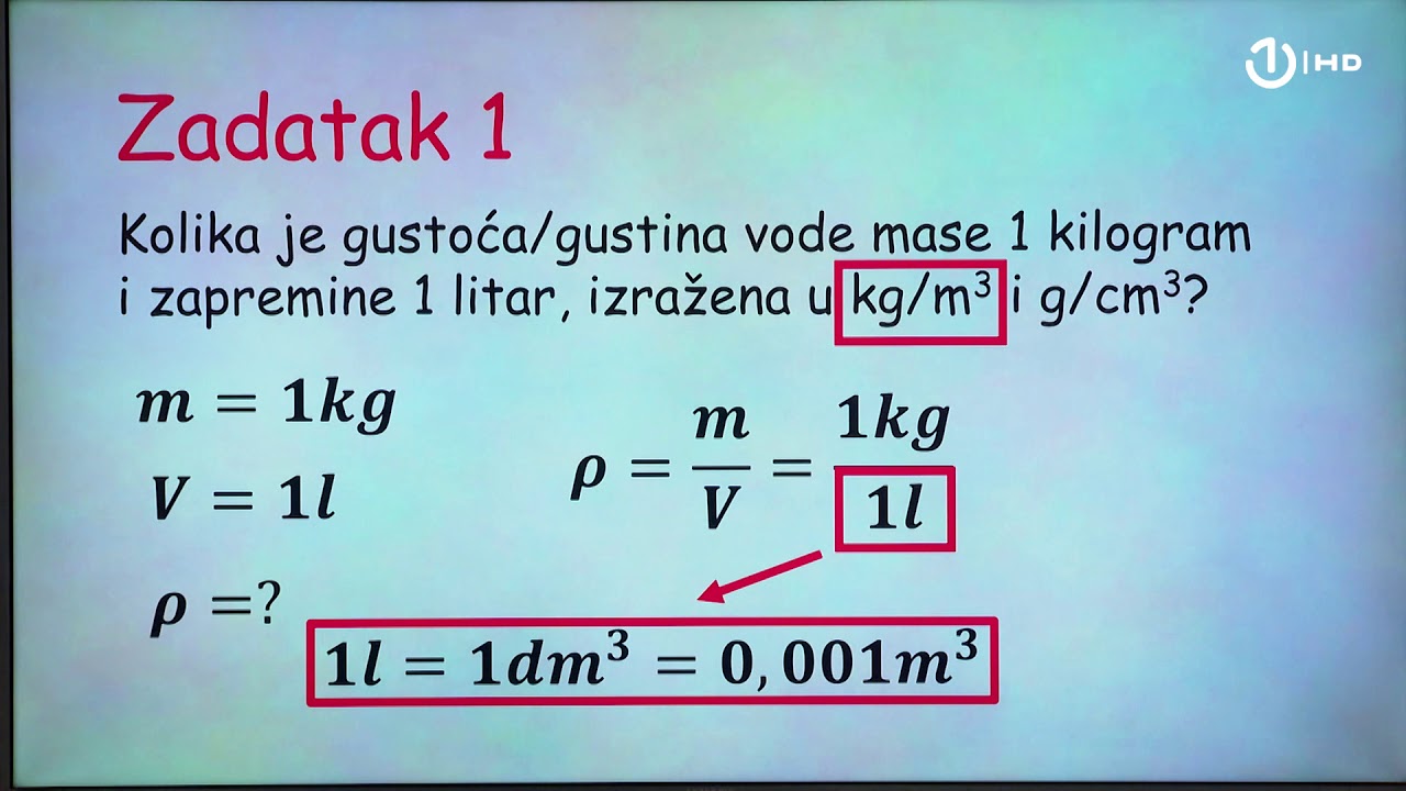 Domaća zadaća za 7. razred: Fizika - Gustina - zadaci