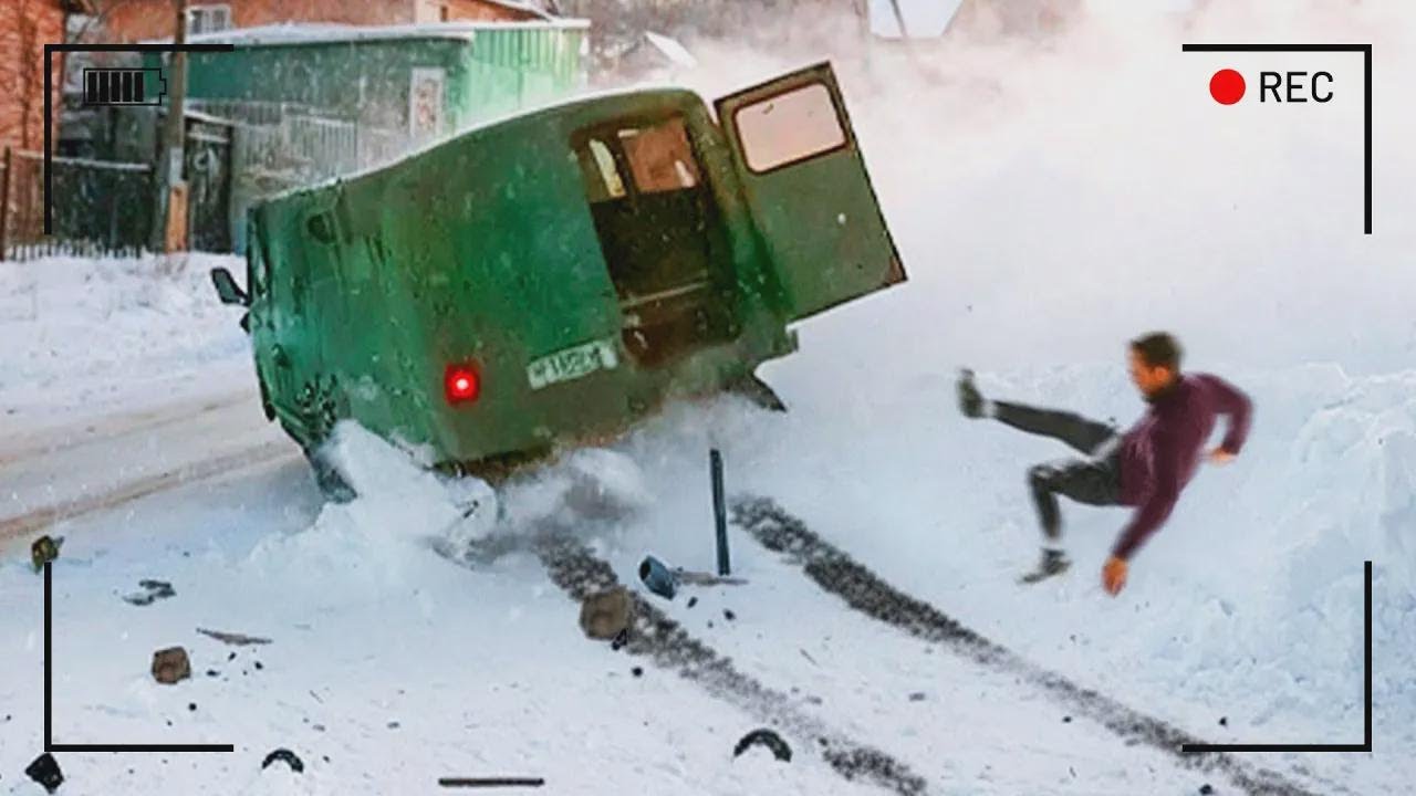 Drivers Struggle in Snow Despite Powerful Cars – Disastrous Results!