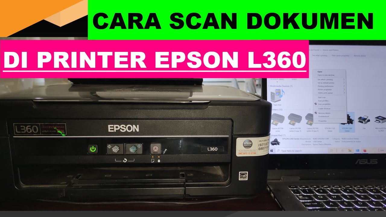 CARA SCAN DOKUMEN DI PRINTER EPSON L360