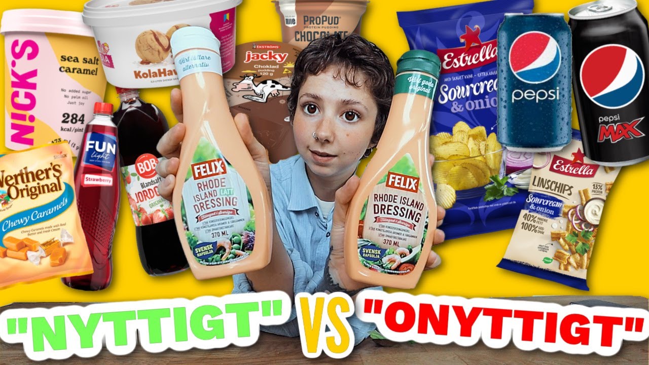 Jämför SOCKERFRITT vs INTE SOCKERFRITT