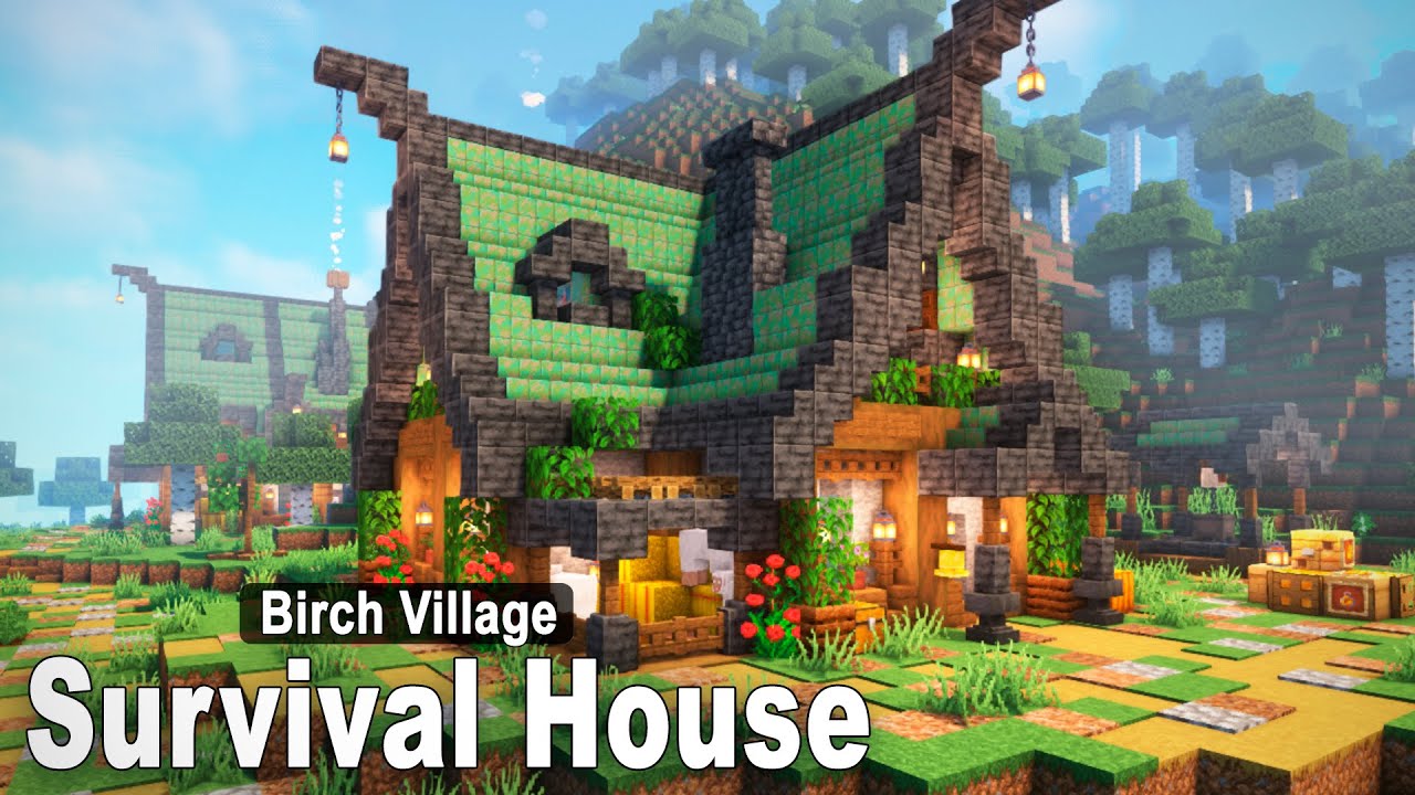 Minecraft: How to build a SURVIVAL HOUSE | Village Tutorial