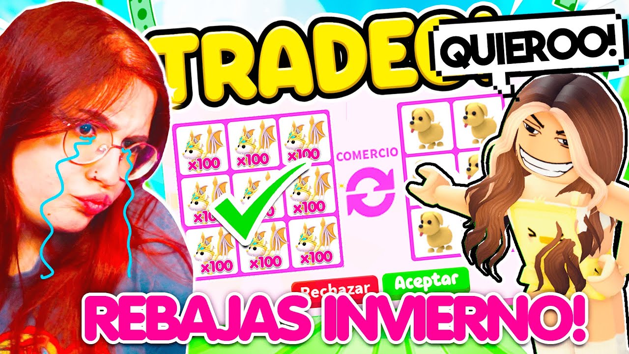 ACEPTO *TODOS* LOS TRADEOS por LAS REBAJAS DE NAVIDAD en ADOPT ME!! *no lo saben* (Roblox) 🤣
