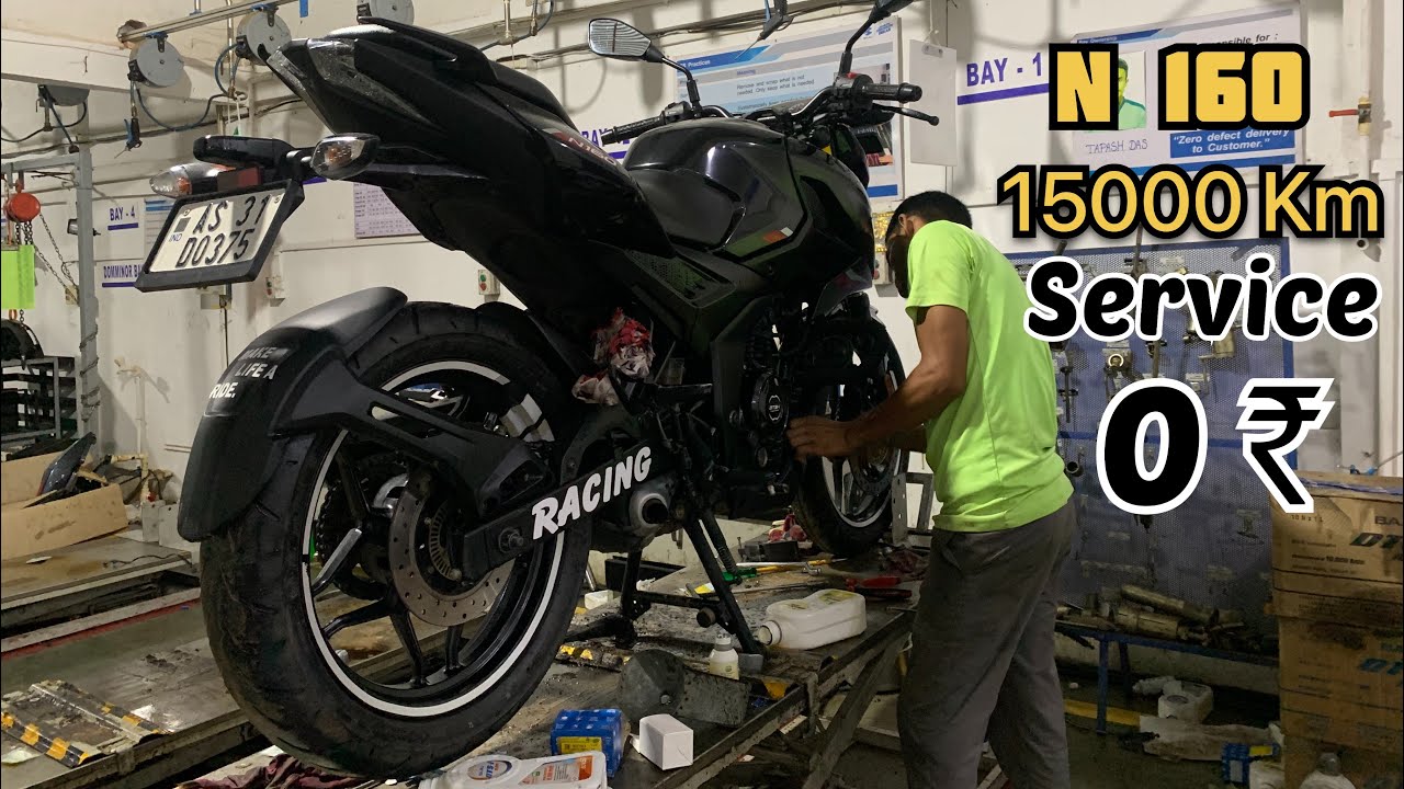 Pulsar N 160 After 15000Km Service Cost 0₹ 😍