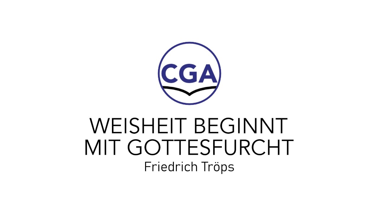 Weisheit beginnt mit Gottesfurcht