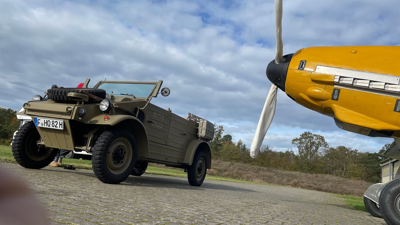 Messerschmitt Me 109 E Replica und VW Kübelwagen Typ 82 Replica