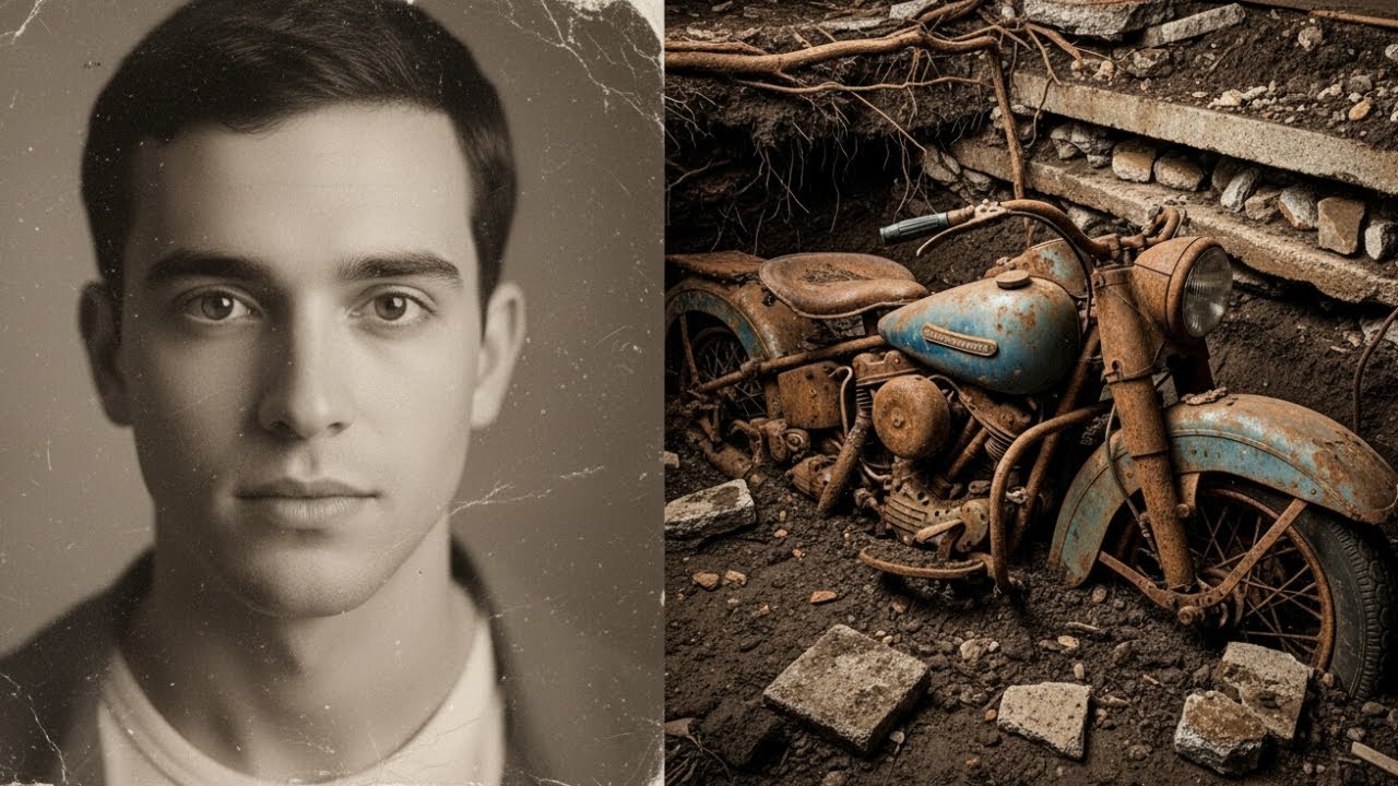 Missing Since 1953: War Veteran’s Harley-Davidson Found Buried 11 Feet Deep in Abandoned Garage