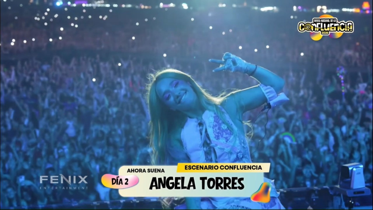 ANGELA TORRES BRILL&Oacute; en la Fiesta de la Confluencia 2026 (COMPLETO)