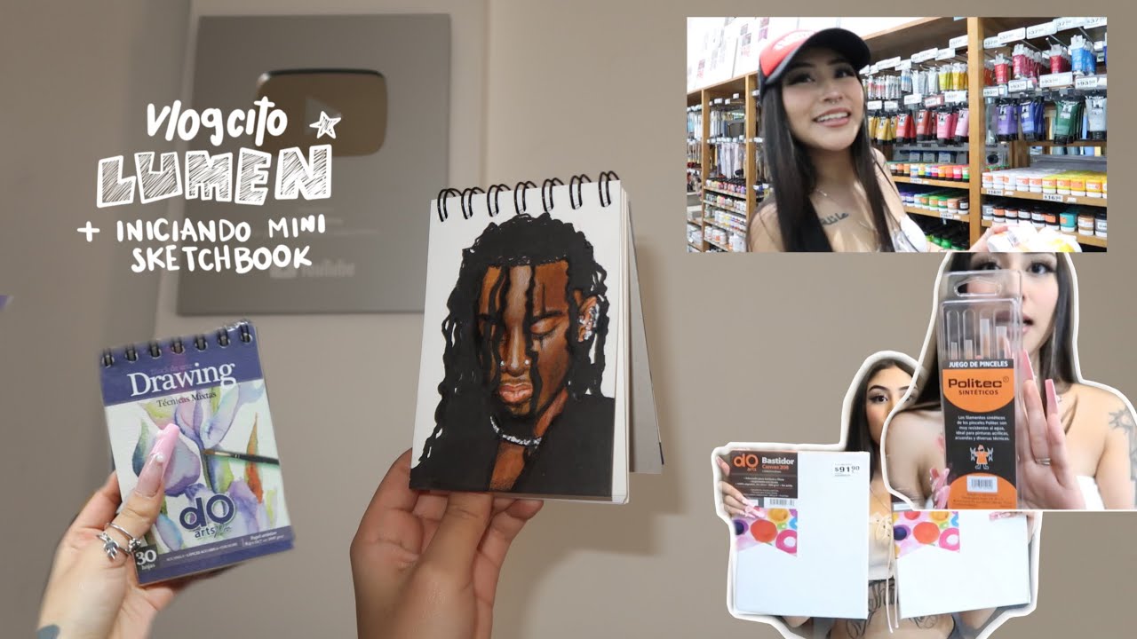 vamos a comprar material de ARTE a lumen *HAUL* + iniciando un mini sketchbook