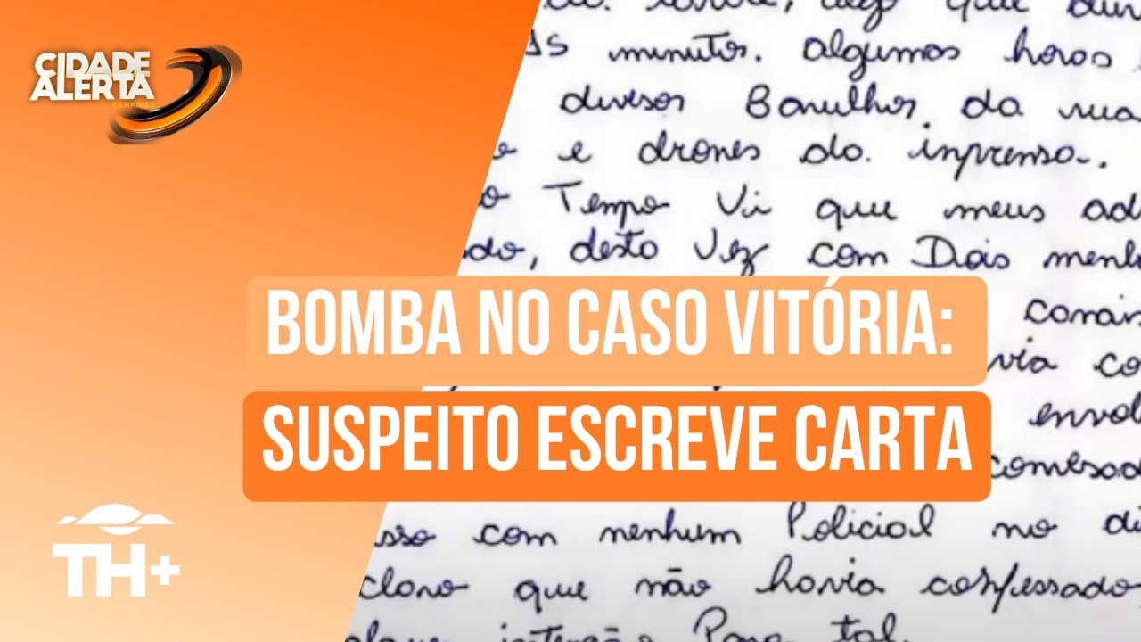 Bomba no Caso Vitória: Maicol escreve carta alegando não ter relação com o caso