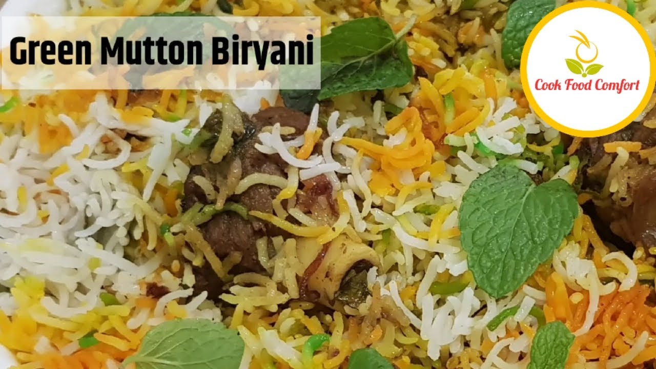 Green Mutton Biryani I How to make Green mutton Biryani