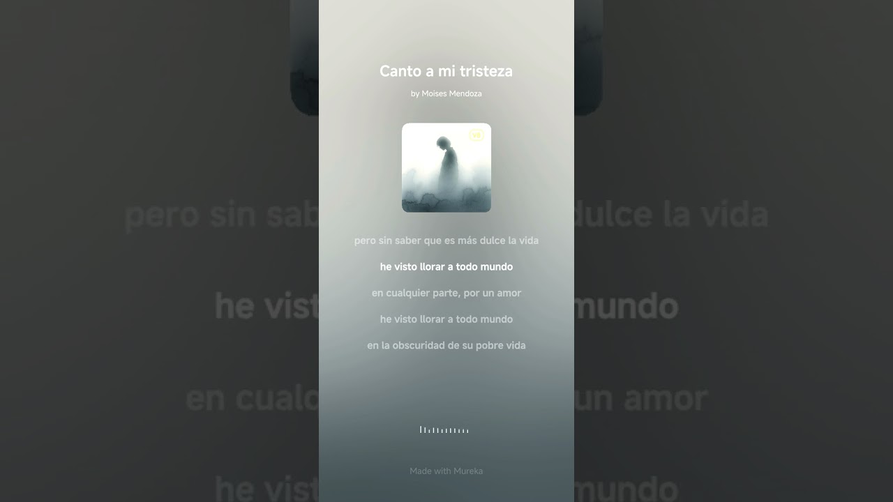 Canto a mi tristeza