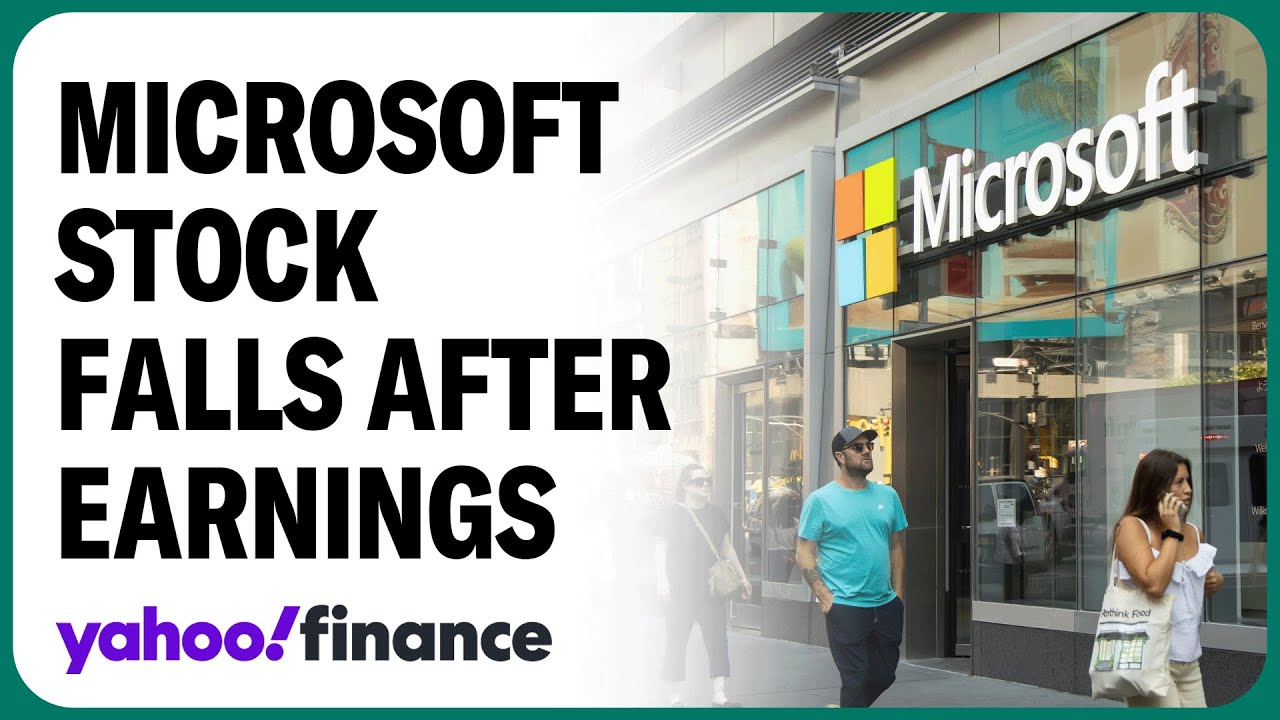 Microsoft stock falls after cloud numbers disappoint