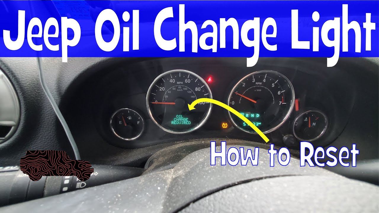 How To RESET Oil Change Light on JEEP WRANGLER JK