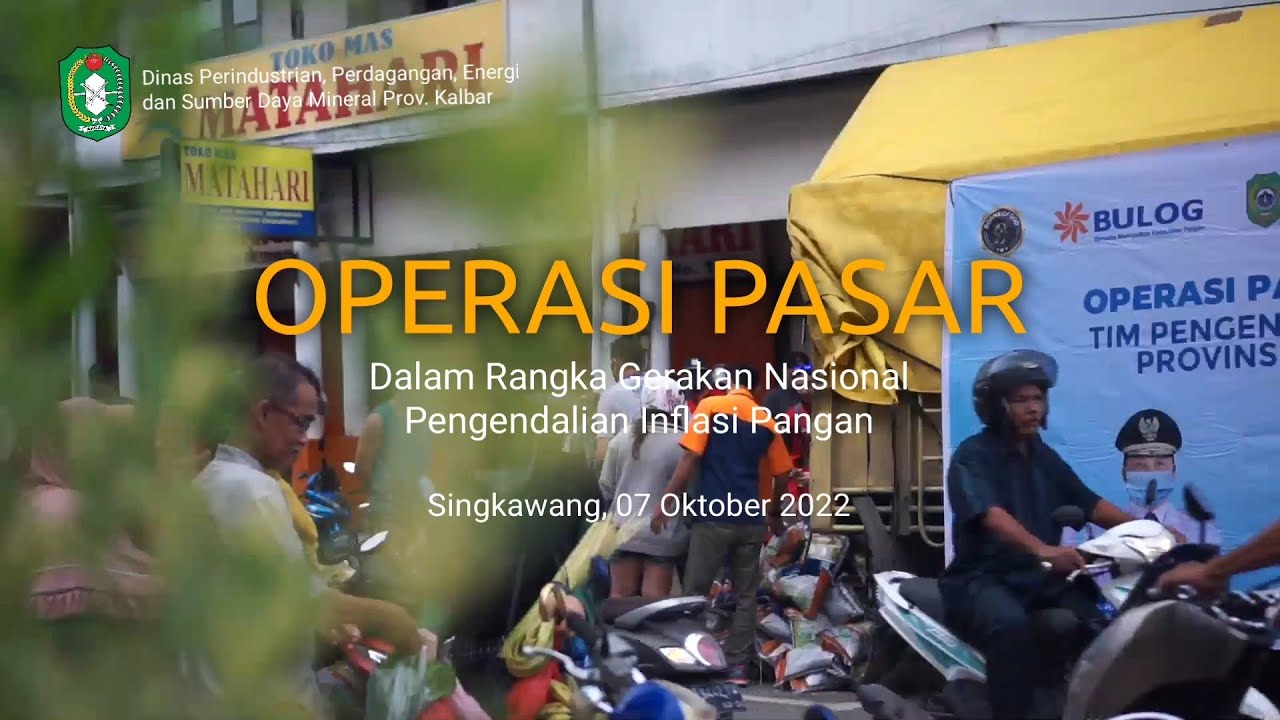 Operasi Pasar Pengendalian Inflasi Pangan Di Kota Singkawang