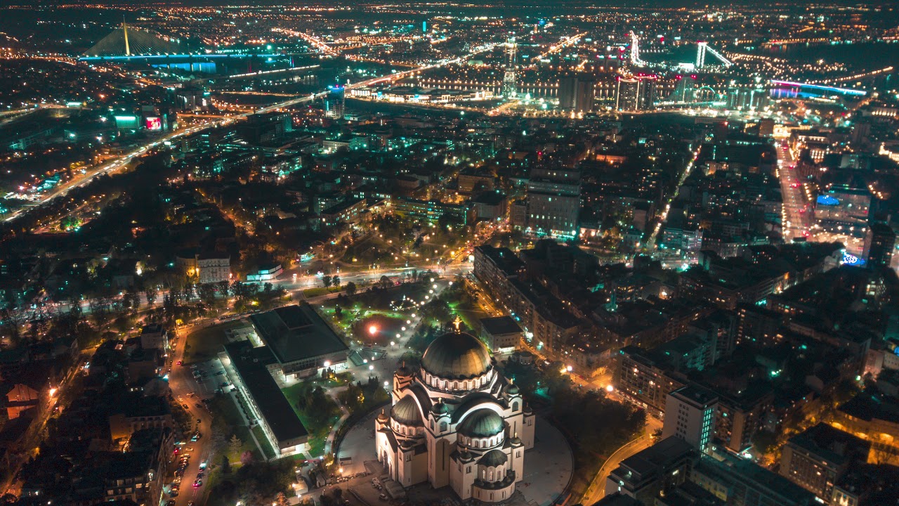 Busy Belgrade Nights (4K)