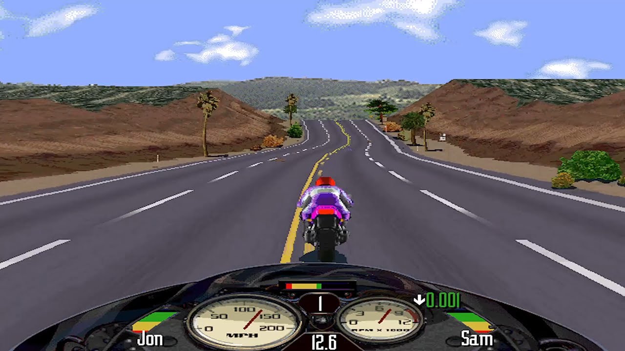 Road Rash (1995) - Big Level Mode - Level 4 (Complete)