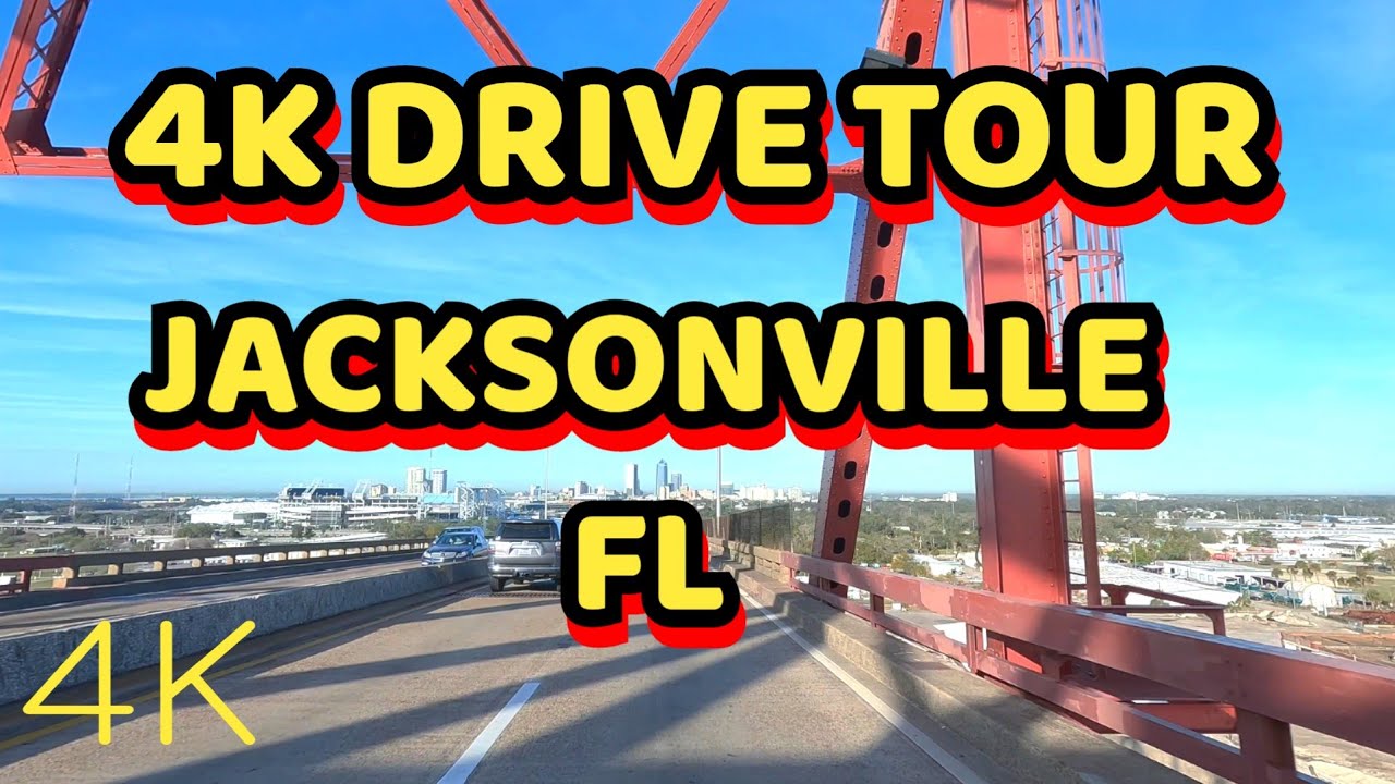 JACKSONVILLE FL DRIVE TOWARDS DOWNTOWN - FLORIDA 4K 2023 @4kDRIVETOUR
