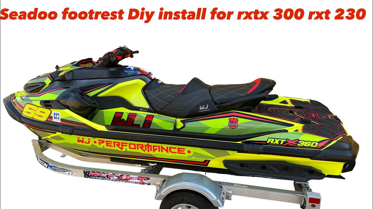 Seadoo RXTX 300 footrest install video
