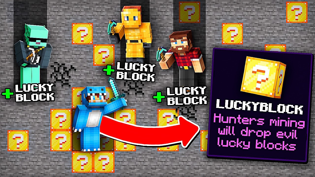 Minecraft Manhunt, But Hunter's Mining Gives ME Powers!