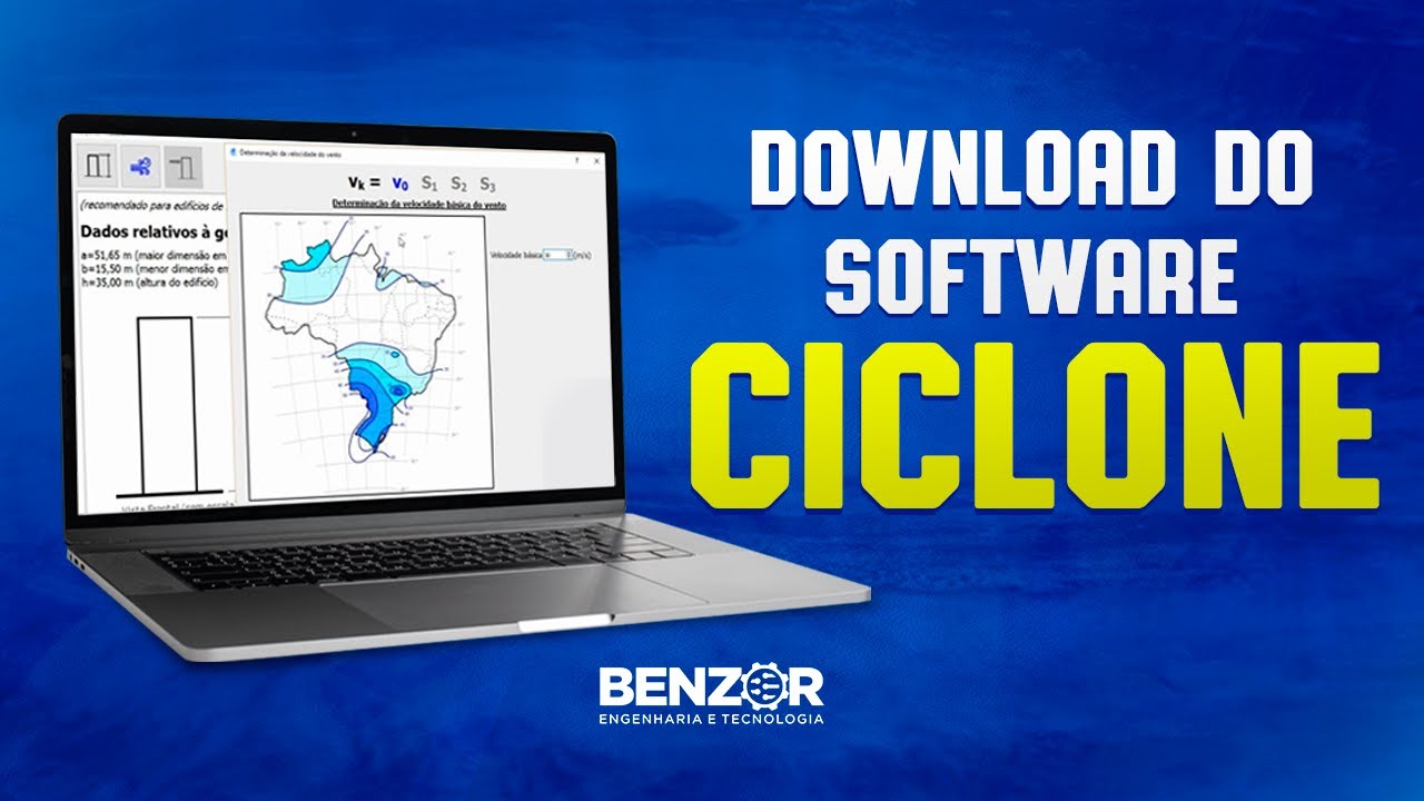 Como baixar o CICLONE para cálculo de carga de ventos e extrair dados para calculo de vento