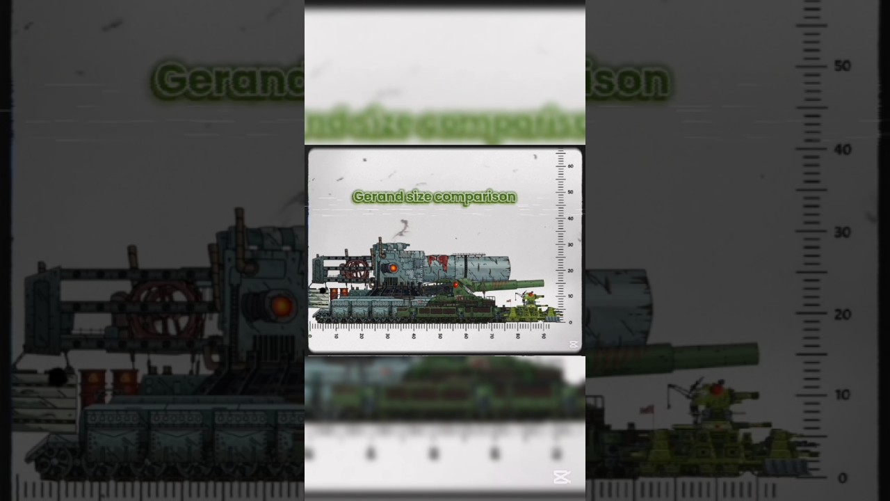[Gerand size comparison ]Kv44 size #kv404#kv44 #armoredvehicles #gaming #gerand #homeanimation