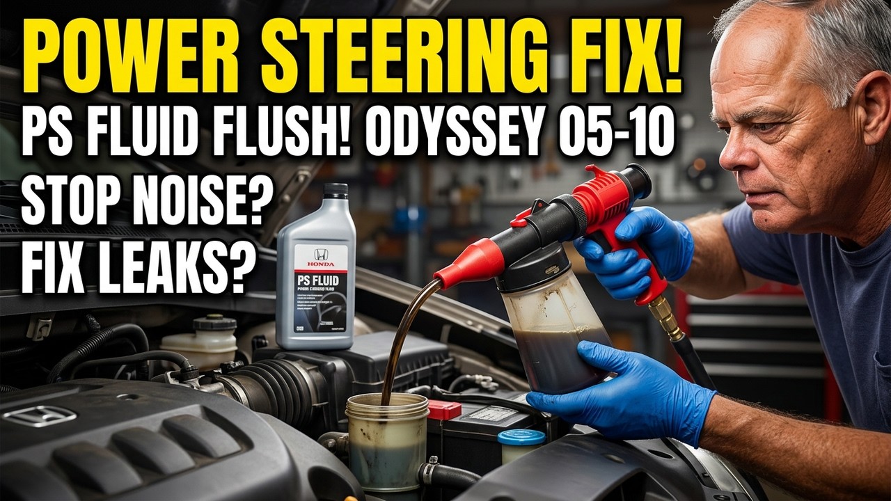Power Steering Fluid Flush Honda odyssey 2005 To 2010