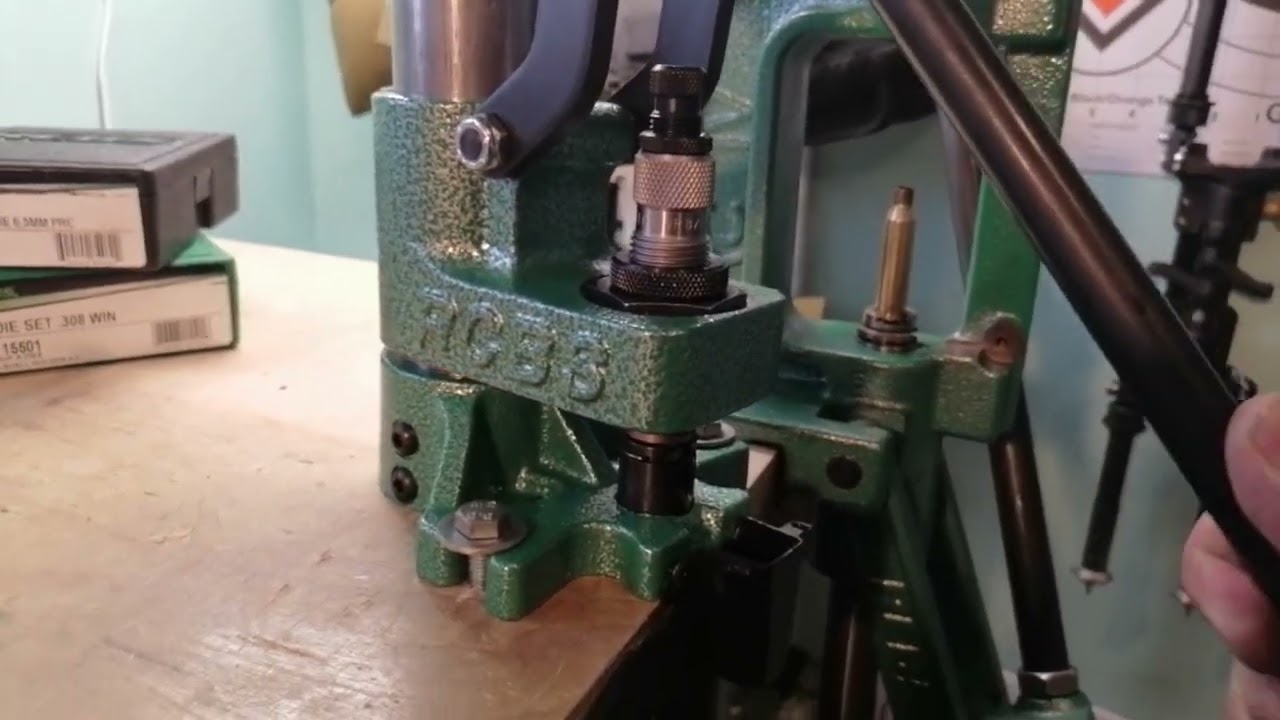 RCBS Summit and Rock Chucker press testing.