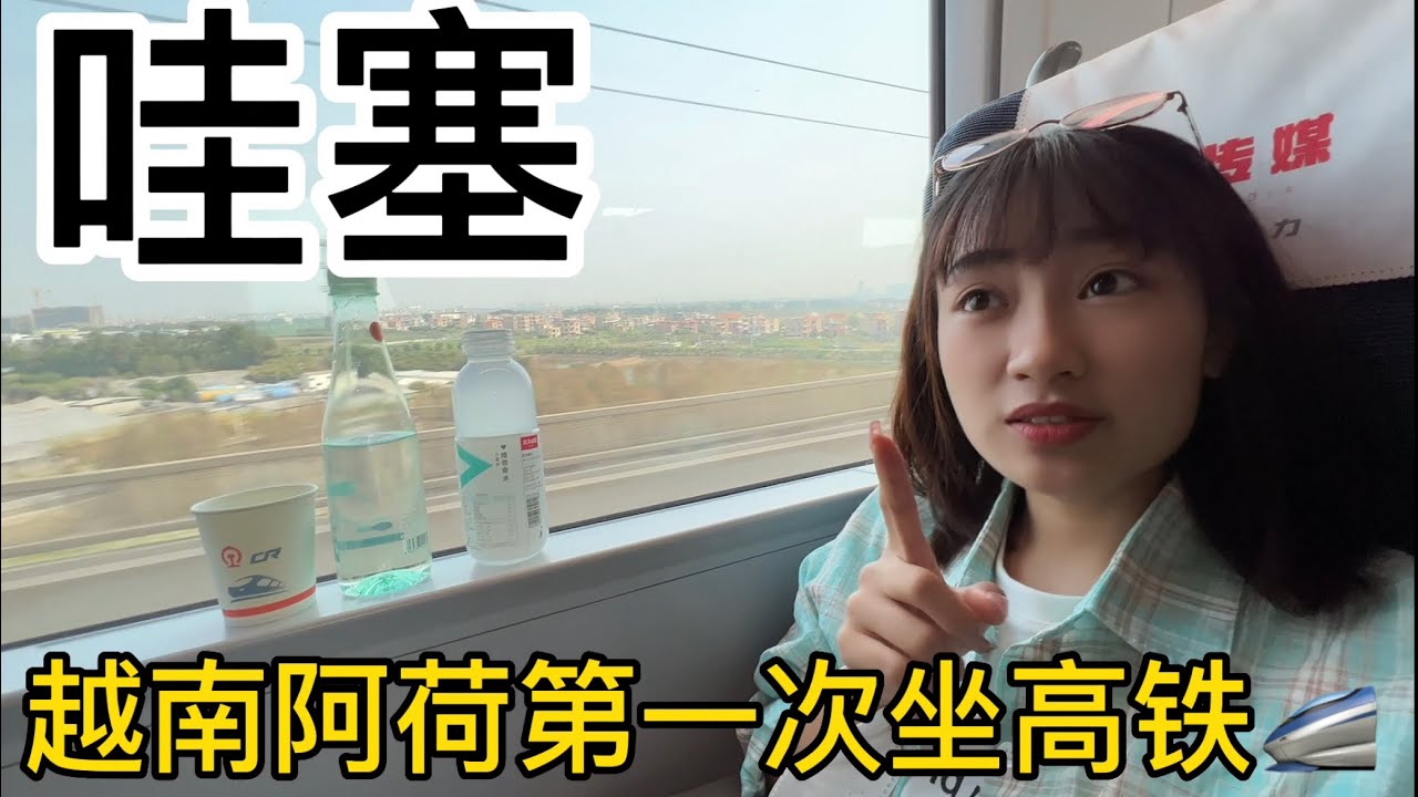 外国媳妇第一次来深圳坐高铁回河南老家，惊讶中国的火车速度也太快了