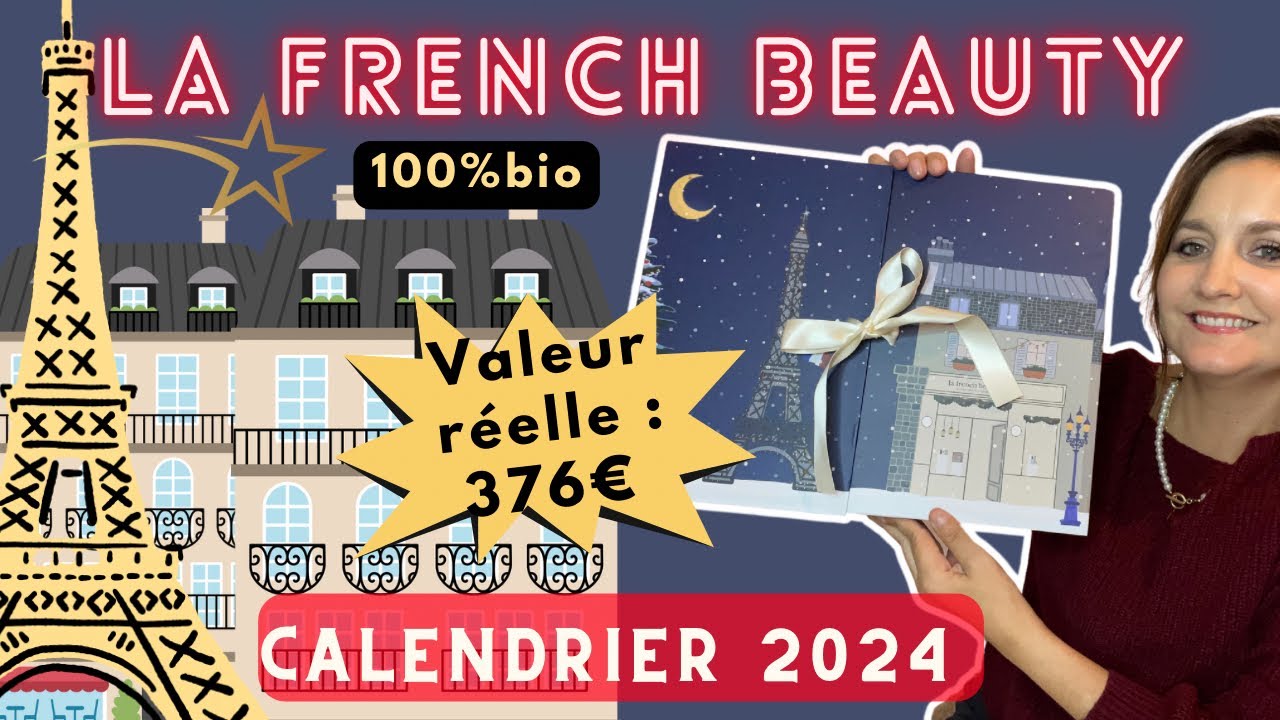 NOUVEAU🔥 CALENDRIER de l’avent  MULTI MARQUES 2024 La FRENCH BEAUTY BIO 100% CLEAN FRANÇAIS 🇫🇷