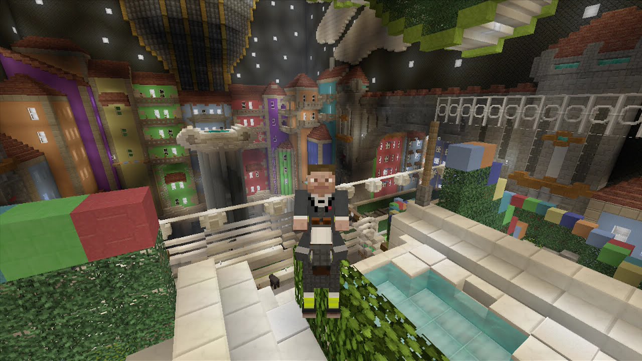 Minecraft Xbox - Rainbow Fun Run Horse Race